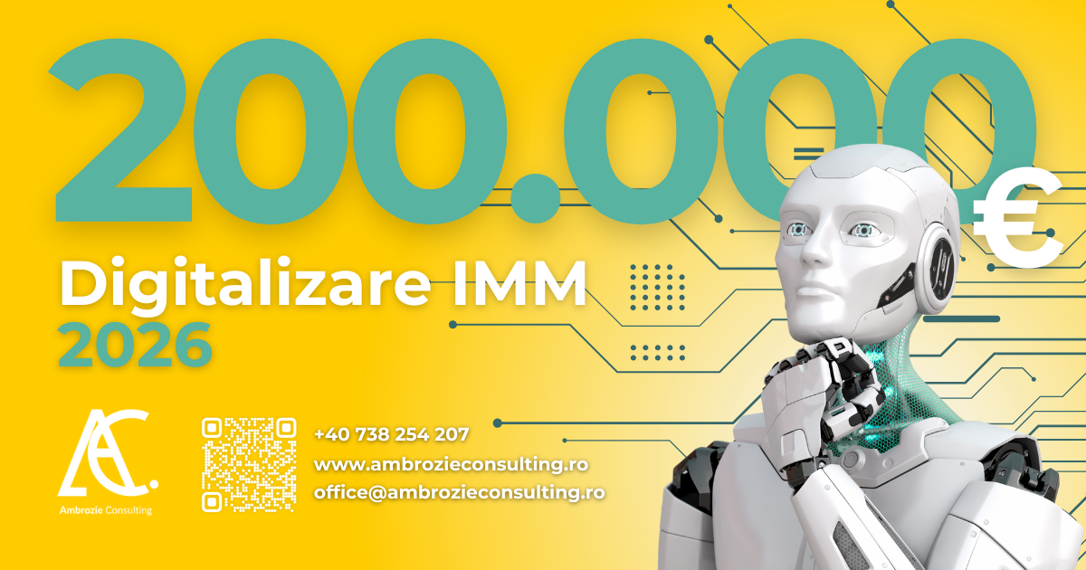 Digitalizare IMM în 2026: granturi de până la 200.000€
